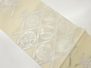 絽襷に華紋・蝶模様織出し袋帯